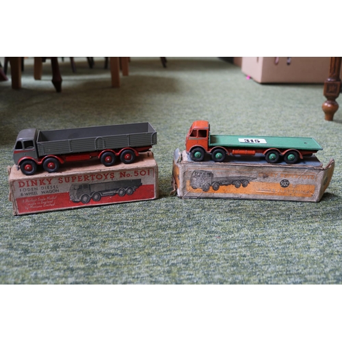 316 - Boxed Dinky Supertoys Foden 14 Ton Tanker and Guy Van