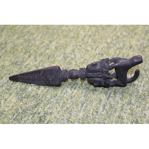 323 - Hand Carved Wooden Shaman's Ceremonial dagger