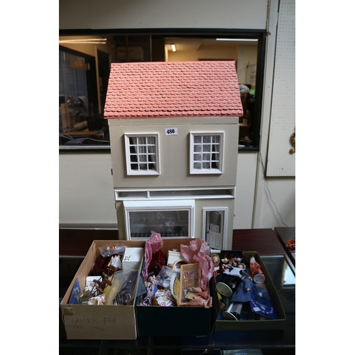 480 - Dolls House with assorted furniture