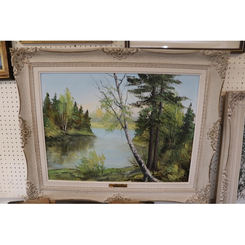114 - framed Oil on board by M K Roth and another framed Snow scene by Doepel dated 1969