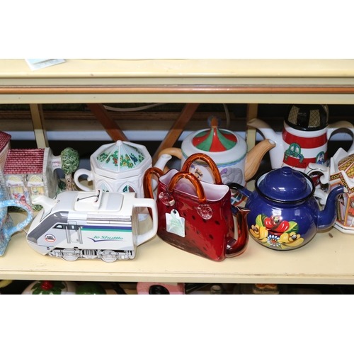 35 - Very Large collection of Cardew Design Novelty Teapots and assorted other Teapots inc. Collectors Cl... 