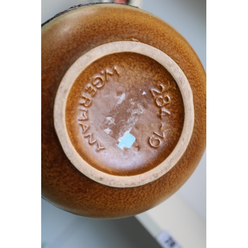 78 - West Germany Poppy decorated vase 18cm in height 284-10