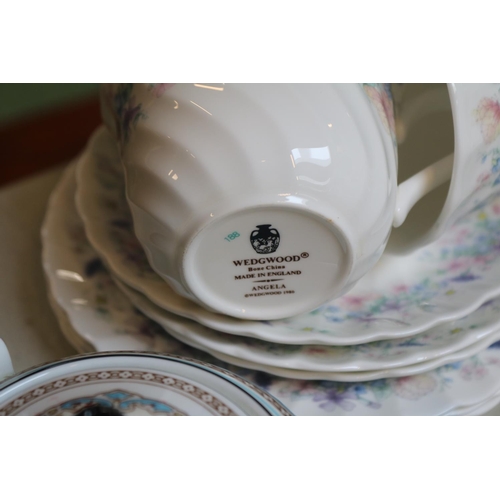 124 - Wedgwood Clementine Tea service and a Wedgwood Angela pattern service