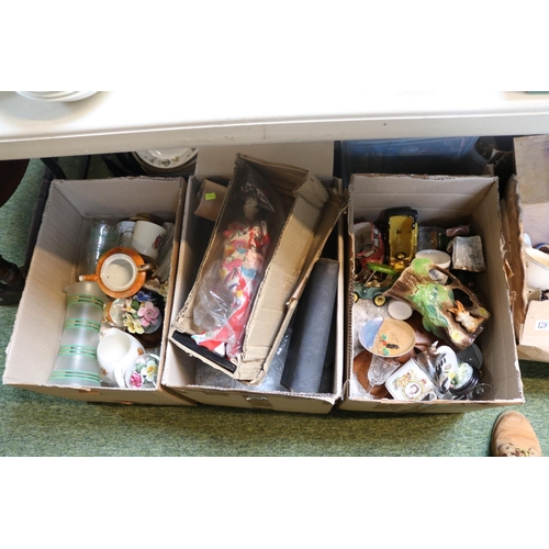 126 - 3 Boxes of assorted ceramics and glassware inc. Hornsea etc