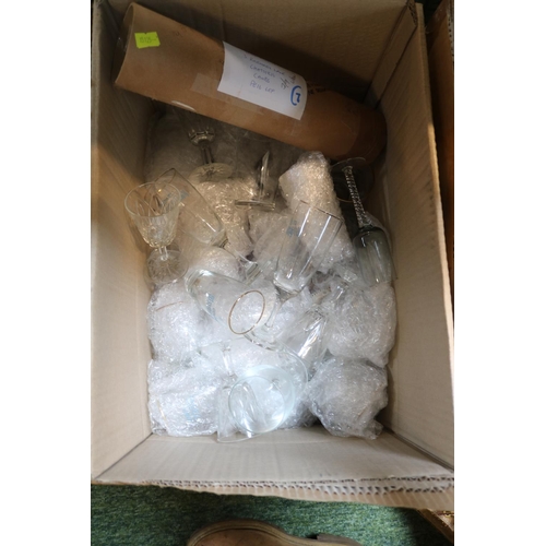 126 - 3 Boxes of assorted ceramics and glassware inc. Hornsea etc