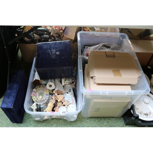 132 - Collection of Bradford Exchange plates, assorted ceramics Cased Silver plated Goblet set etc