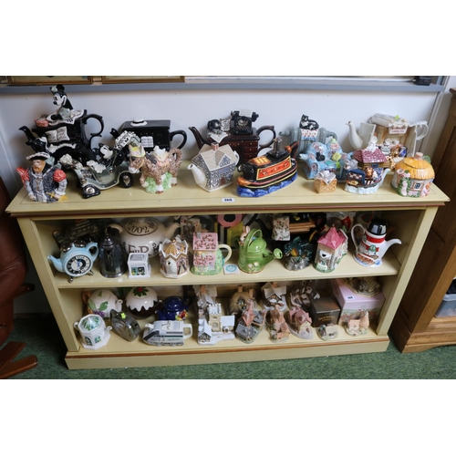 168 - Large collection of Cardew designs and other Novelty Teapots to include Wood of Burslem Dragon, Wade... 