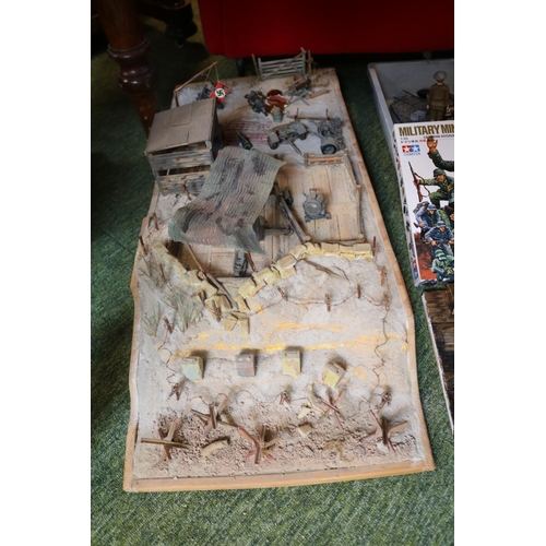 178 - Collection of Model Dioramas mainly German Third Reich design to include Tamiya