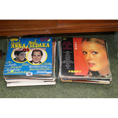 182 - Collection of assorted Vinyl Records to include Neil Sedaka, Mowtown gold etc