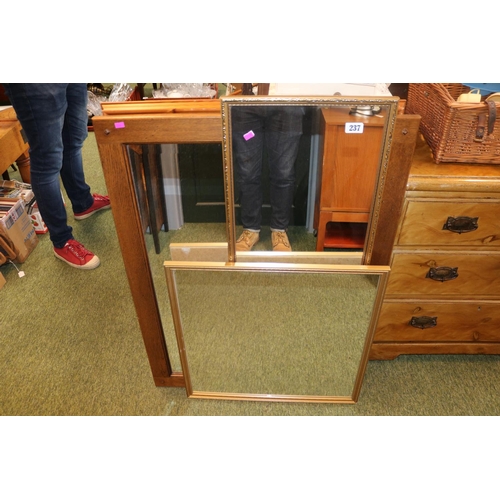 237 - Collection of assorted Wall mirrors (4)