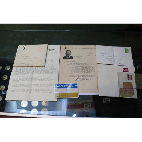 257 - Collection of Interesting Ephemera inc. Letter Headed letter from 10 Downing Street dated 1959, Cent... 