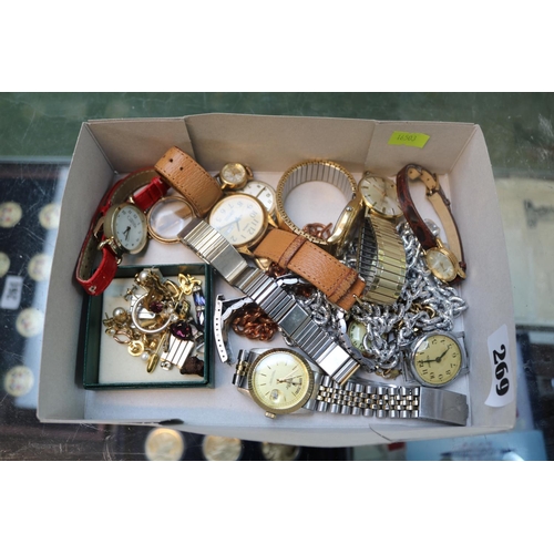 269 - Collection of assorted watches inc. Buren, Aviation, Lorus, Timex and assorted Jewellery