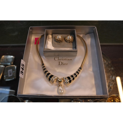 345 - Boxed Christian Dior Necklace with matching earrings