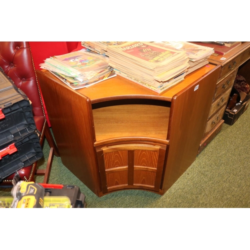 378 - Mid Century Nathan Teak Corner unit and a Nathan side cupboard