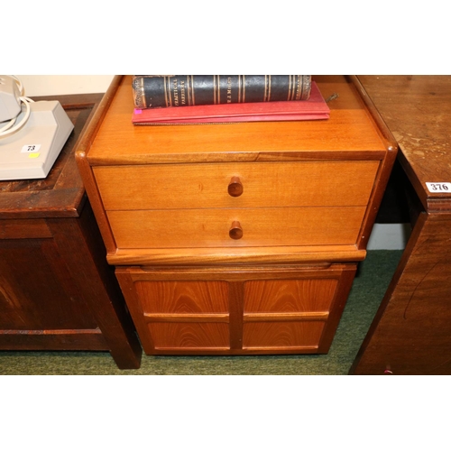 378 - Mid Century Nathan Teak Corner unit and a Nathan side cupboard