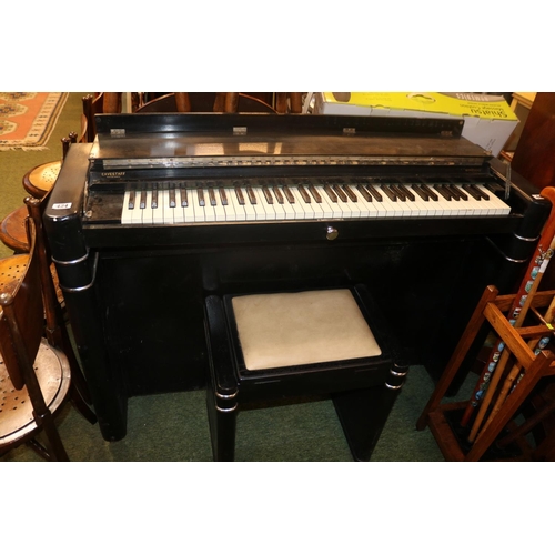 424 - Eavestaff Mini Piano with stool