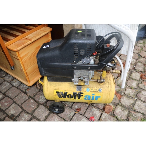 472 - Wolf Air compressor in working order