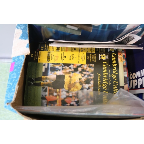 62 - Large collection of football and other programmes consisting of mainly Cambridge United from the 198... 