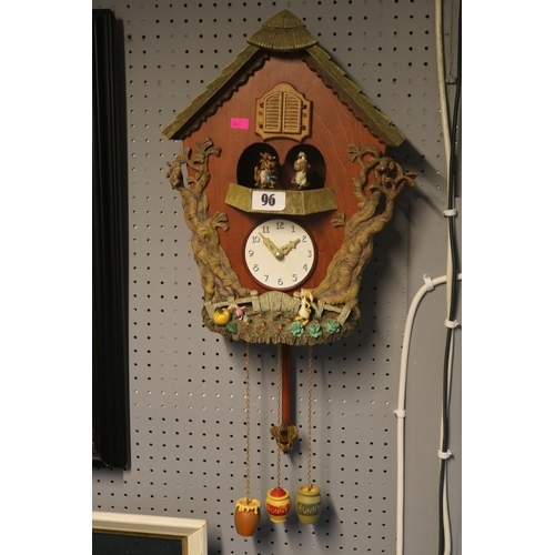 96 - The Winnie the Pooh Musical Cuckoo clock by Danbury Mint