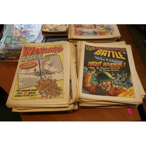 97 - Collection of assorted Comics to include Fury, Warlord, Whizzer & Chips, Commando etc