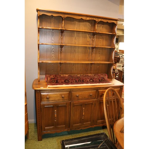 394 - Ercol Windsor Dresser with cupboard base