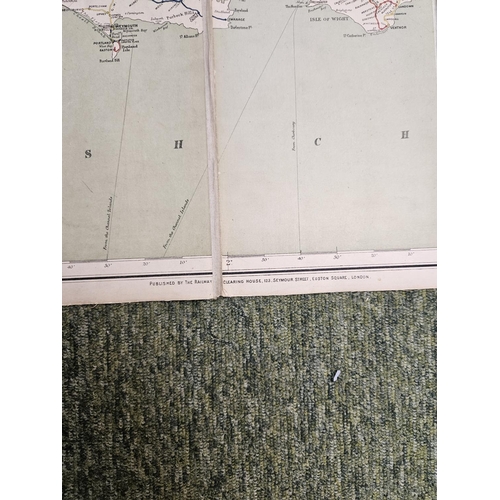 436 - Railway Clearing House Official Railway Map of England & Wales 1918, Ordnance Survey England and Wal... 