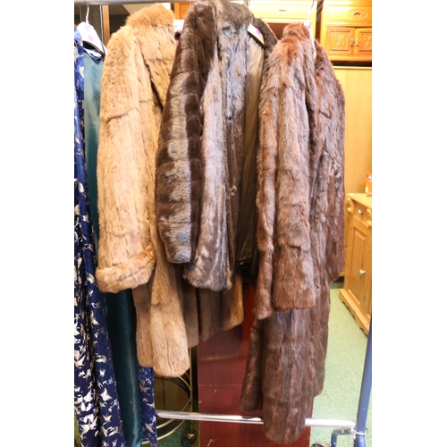 127 - 3 Vintage Ladies Fur Coats