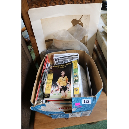 152 - Large collection of football and other programmes consisting of mainly Cambridge United from the 198... 