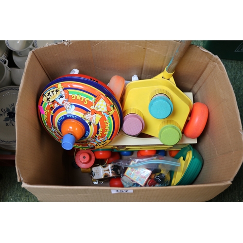 157 - Collection of Fisher Price and other Children's toys and a Boxed Bugs Life Talking Room Guard