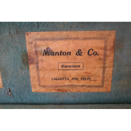 203 - Manton & Co Gun makers Rifle Case and a Browning rifle case