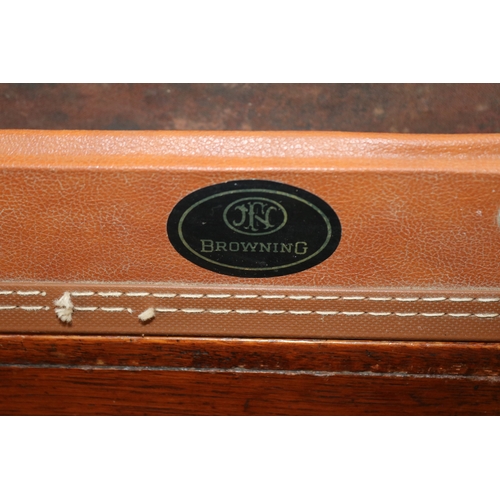 203 - Manton & Co Gun makers Rifle Case and a Browning rifle case