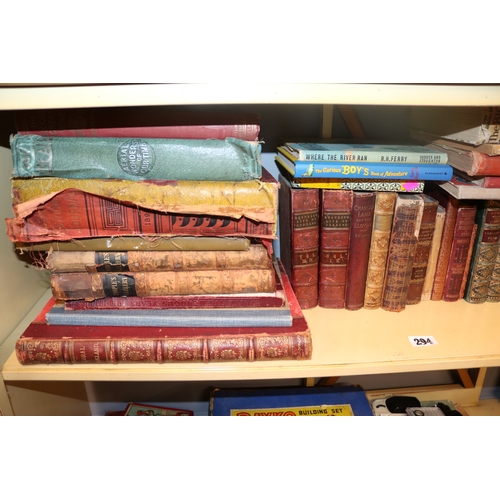 294 - Collection of assorted Antiquarian Books and Children's books inc. Rural England, Dickens Works etc