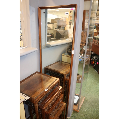 300 - Mid Century Danish Teak Framed Rectangular Mirror