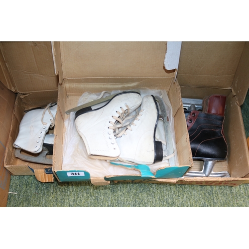 311 - 3 Pairs of Ice Skates inc. Eaton's of Canada etc