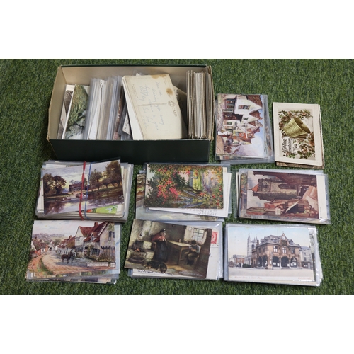 68 - Collection of assorted Edwardian and later Postcards inc Tucks Overcote Ferry Hunts etc