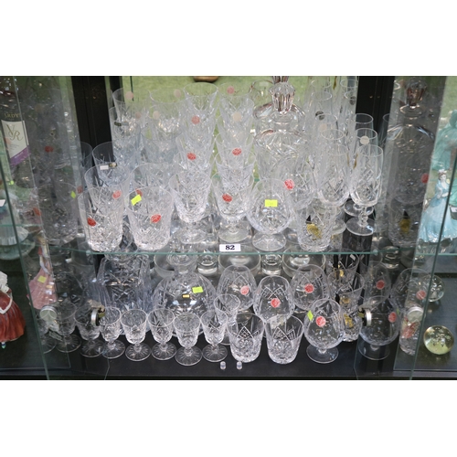 82 - Large collection of Webb Corbett Crystal glasses and and other glassware