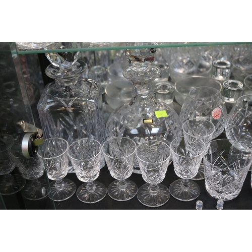 82 - Large collection of Webb Corbett Crystal glasses and and other glassware