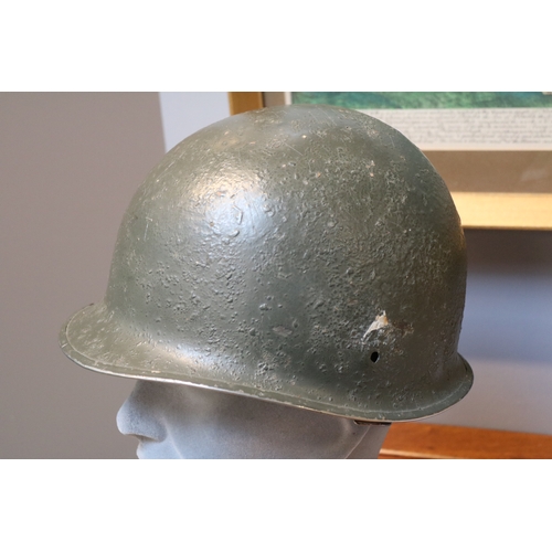 88 - WWII US Military M1 Type Helmet with liner