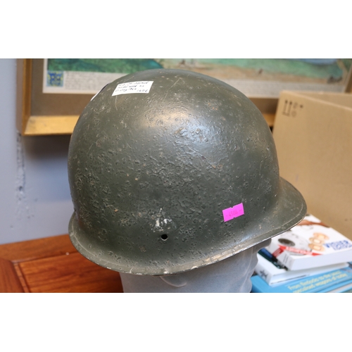 88 - WWII US Military M1 Type Helmet with liner