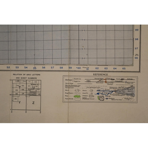 340F - WW2 RAF and Army Ordnance survey maps (approx. 17)