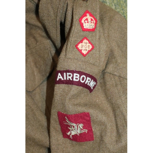 340L - WW2 Airborne battledress jacket, dated 1943