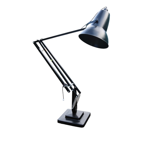 195 - Giant Anglepoise 1227 Floor Standing Lamp with stepped square base on casters Lampshade 43cm in Diam... 