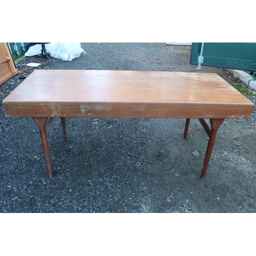 201 - Nanna Ditzel for Soren Willadsen Teak Danish Desk C.1954 175cm in Length by 75cm in Depth by 72cm in... 