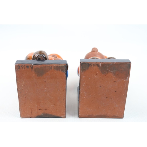 31 - Rare Walter Bosse was a Viennese sculptor and ceramicist. Pair of Art Deco bookends in the form of 2... 