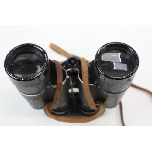 68 - Pair of Third Reich Carl Zeiss 7 x 50 field binoculars, marked with Swastika and Eagle, Carl Zeiss J... 