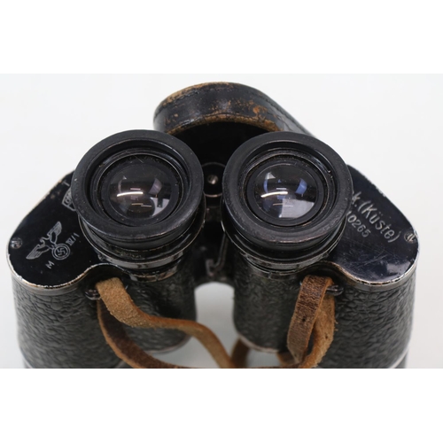 68 - Pair of Third Reich Carl Zeiss 7 x 50 field binoculars, marked with Swastika and Eagle, Carl Zeiss J... 