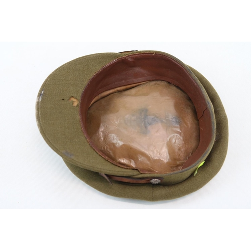 71 - Cambridgeshire Regiment Military Cap with badge Herbert Johnson of New Bond Street