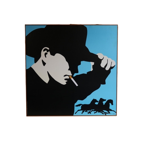 124 - Antonio De Felipe (b. 1965) Western Pop art screen print depicting Hollywood Cowboy Audie Murphy. 83... 