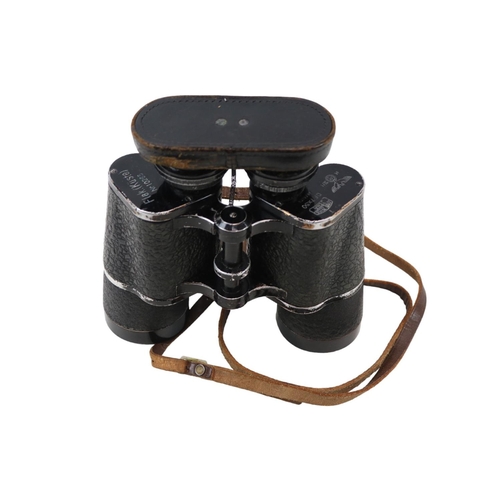 68 - Pair of Third Reich Carl Zeiss 7 x 50 field binoculars, marked with Swastika and Eagle, Carl Zeiss J... 