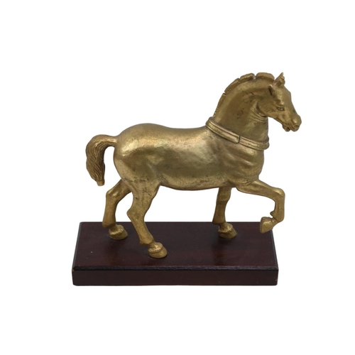 90 - St James House Company replica of San Marco Horse in copper gilded 24ct limited edition of 700 issue... 